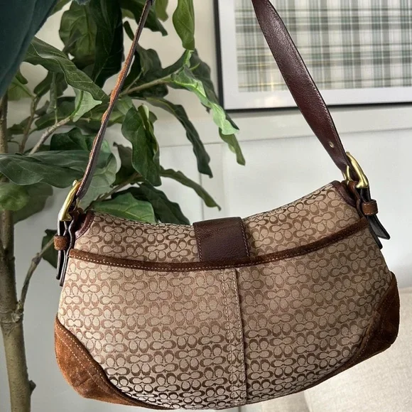 Vintage Coach Soho Suede brown Bag - Picture 3 of 6
